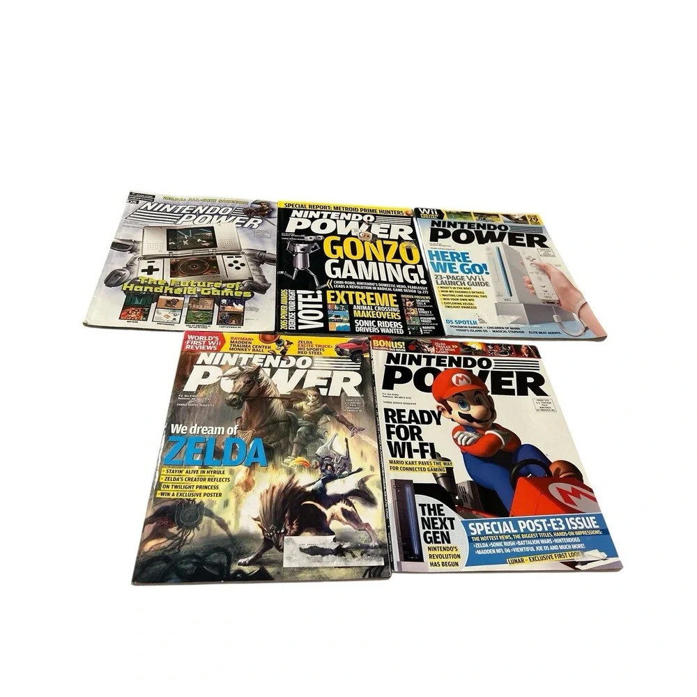 Lot Of 5 Nintendo Power Magazines VTG 2006-2007